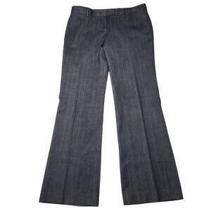 J Crew Low Fit Wool Dress Pants Wide Leg Lined Trouser Charcoal Gray Medium 10